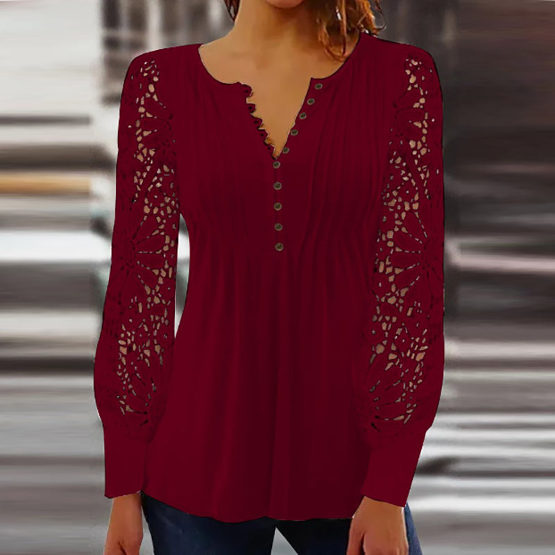 Cutipie™ - Elegant blouse with long sleeves