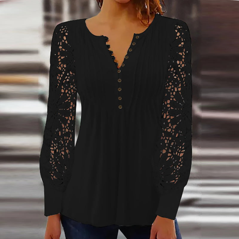 Cutipie™ - Elegant blouse with long sleeves