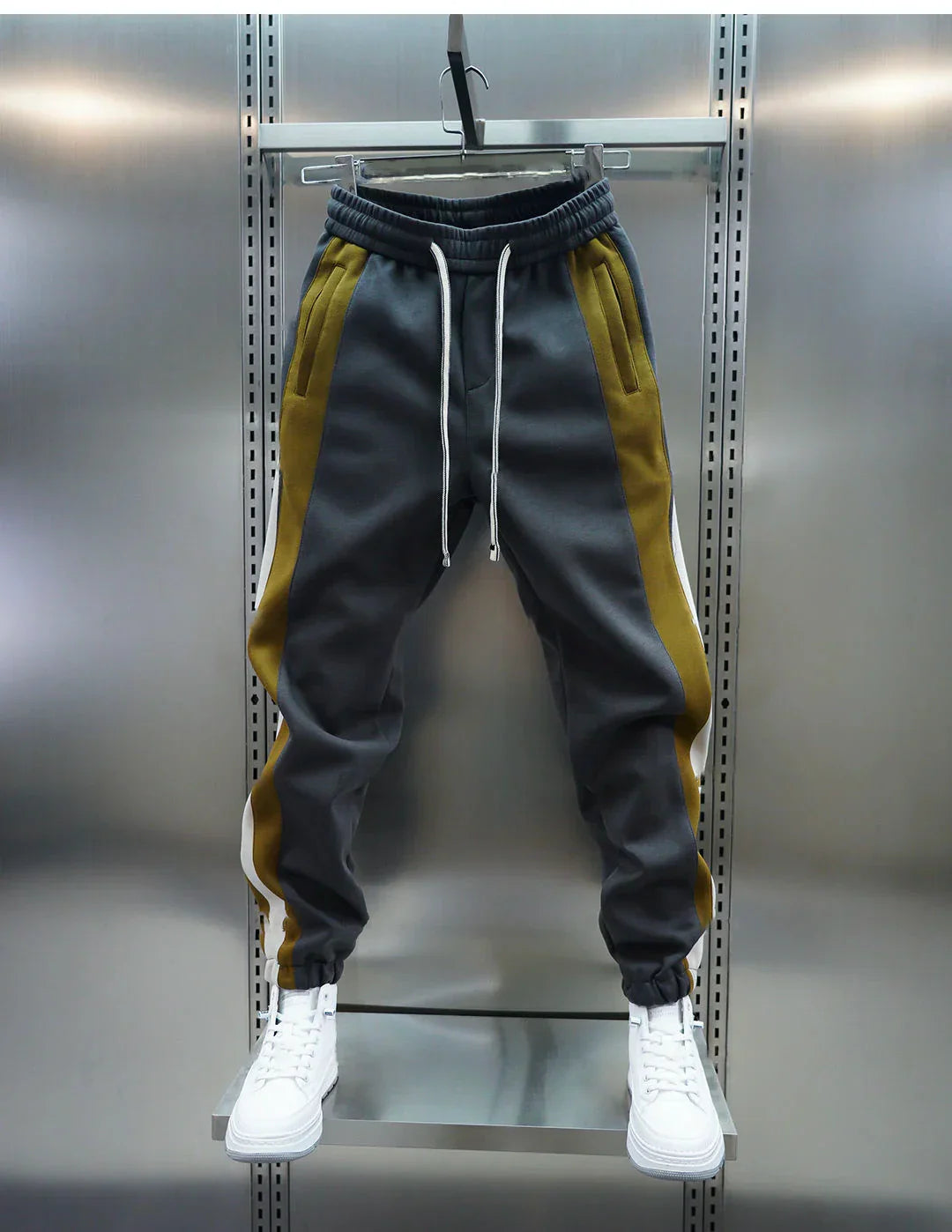 Trendy Contrast Stripe Trousers