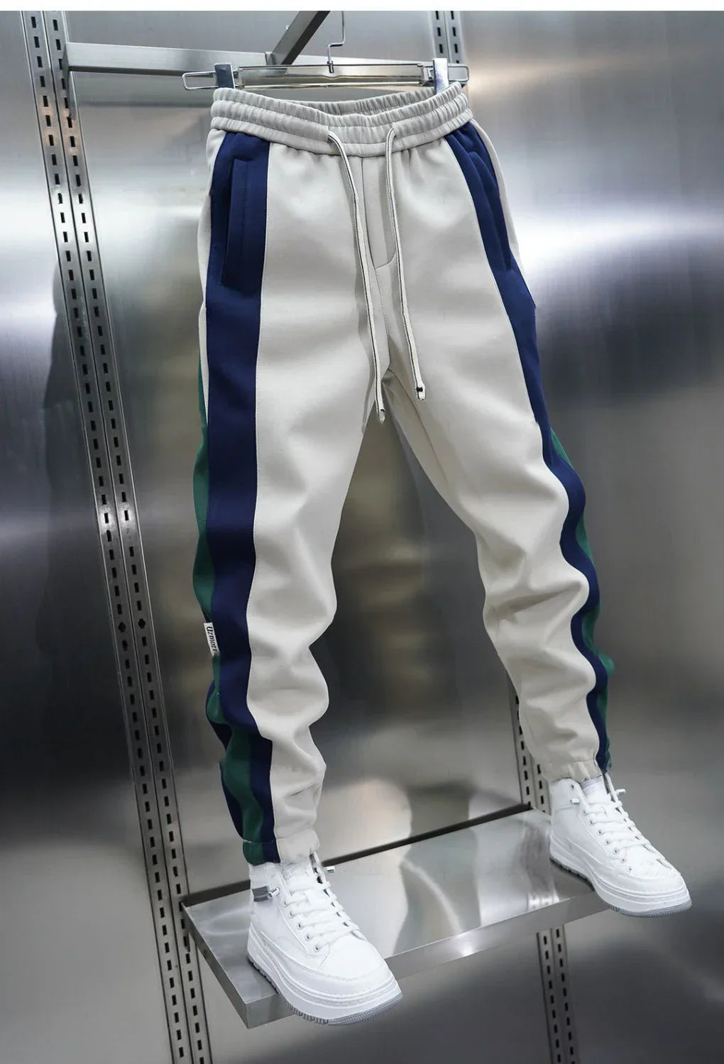 Trendy Contrast Stripe Trousers