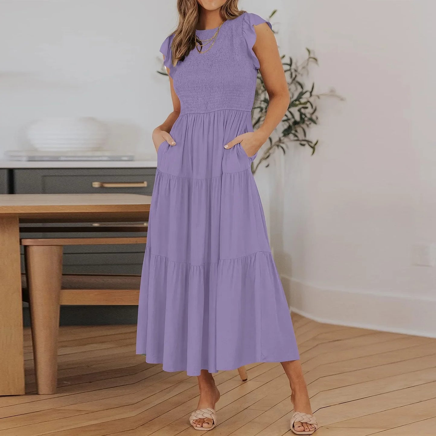 LUCYA - ELEGANT BELLY COVERING DRESS