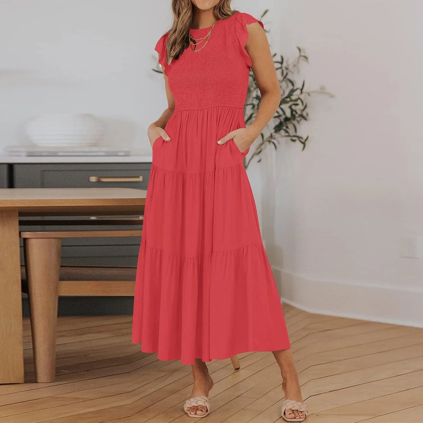 LUCYA - ELEGANT BELLY COVERING DRESS