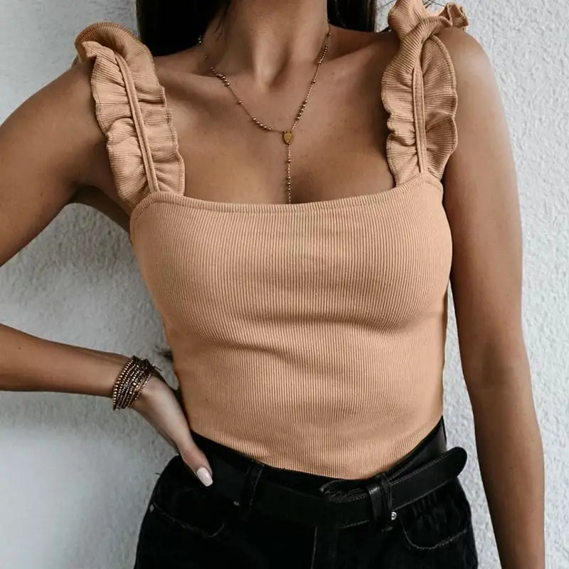 Solea | Delightful Ruffled Summer Top