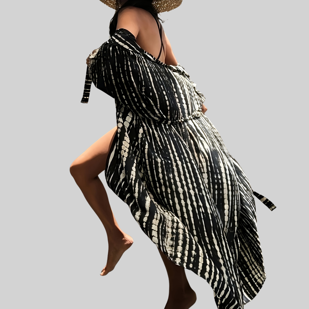 Midi Kimono – Boho – Allover Print Loose Fit