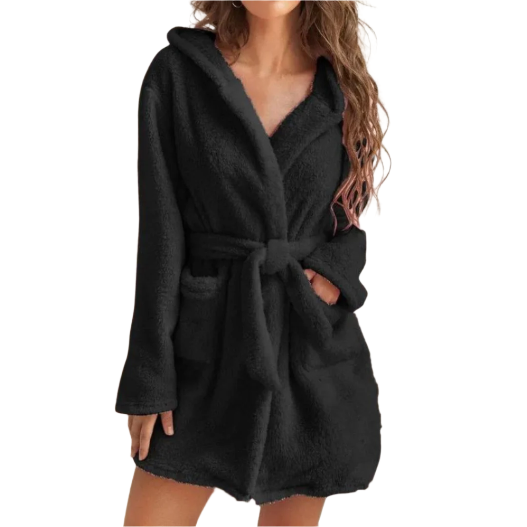 Short bathrobe for women in modern style