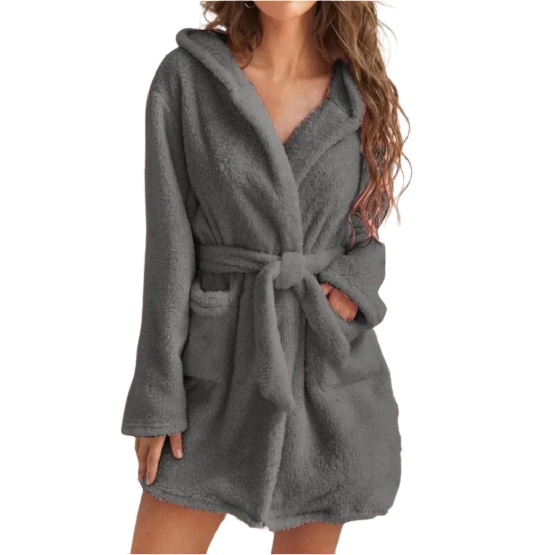 Short bathrobe for women in modern style