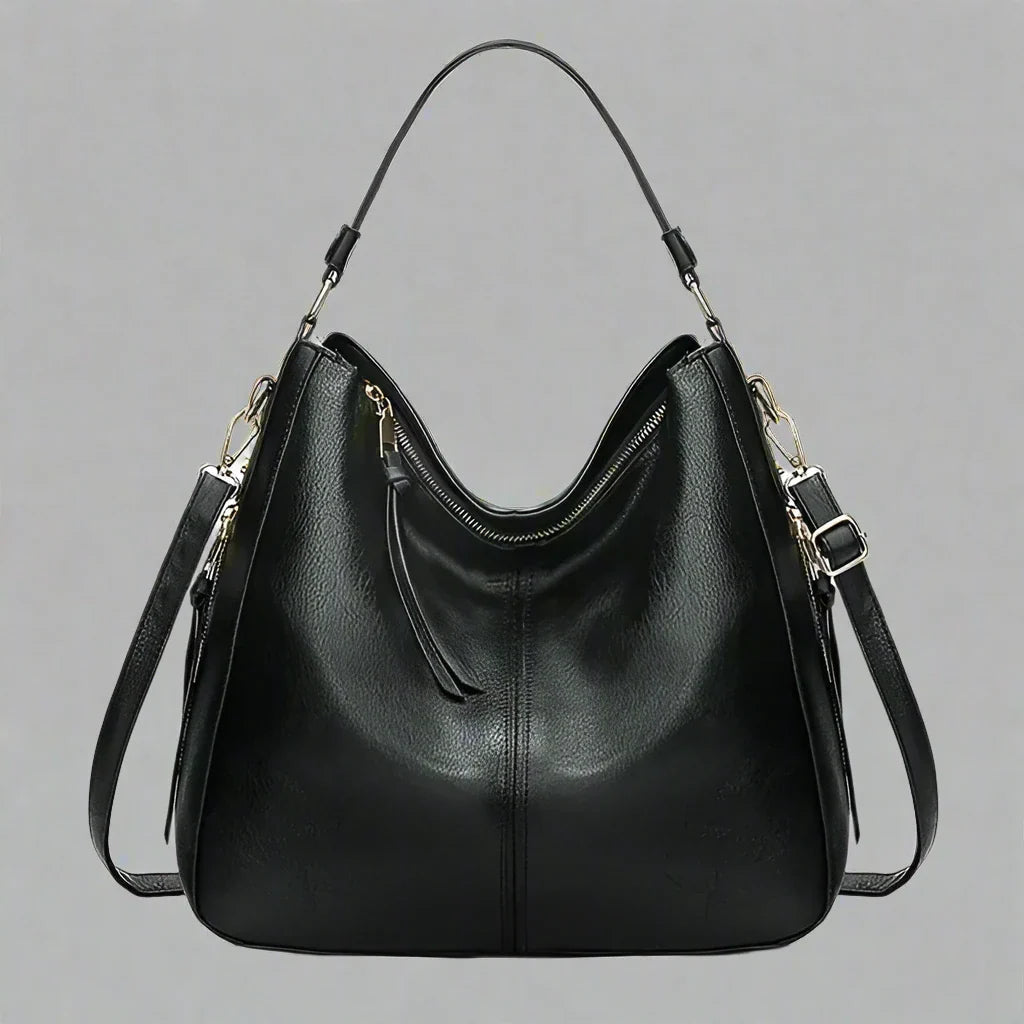 Cecile | Elegant leather shopping bag with large interior