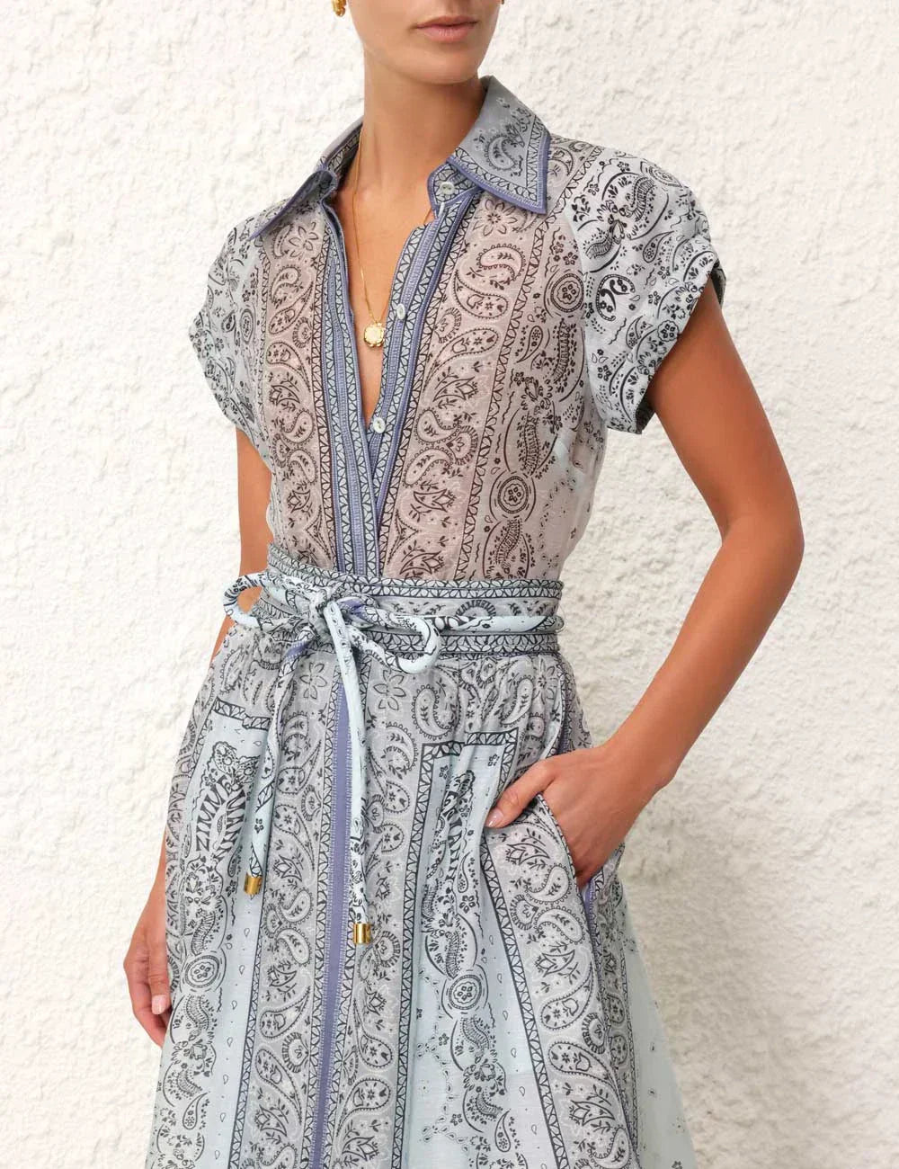 Adele - Chic Boho Print Two-Piece Ensemble