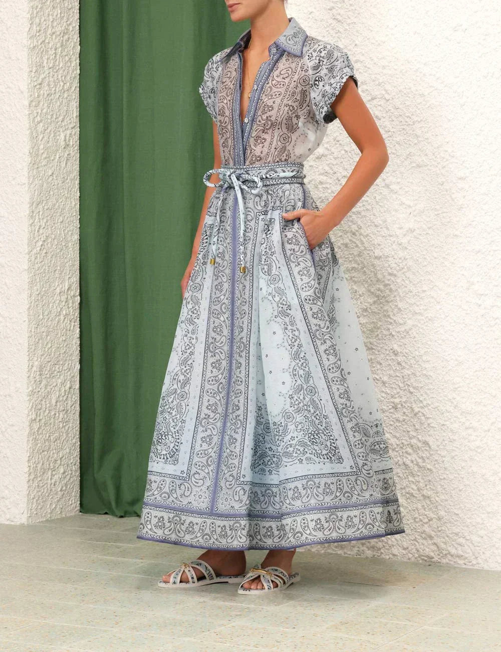 Adele - Chic Boho Print Two-Piece Ensemble