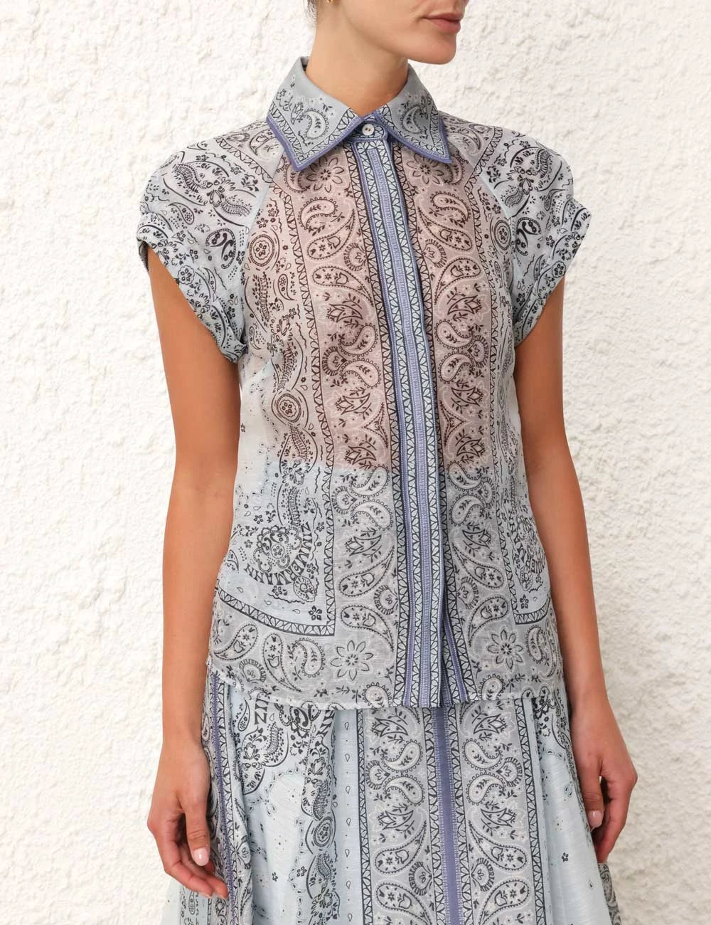Adele - Chic Boho Print Two-Piece Ensemble