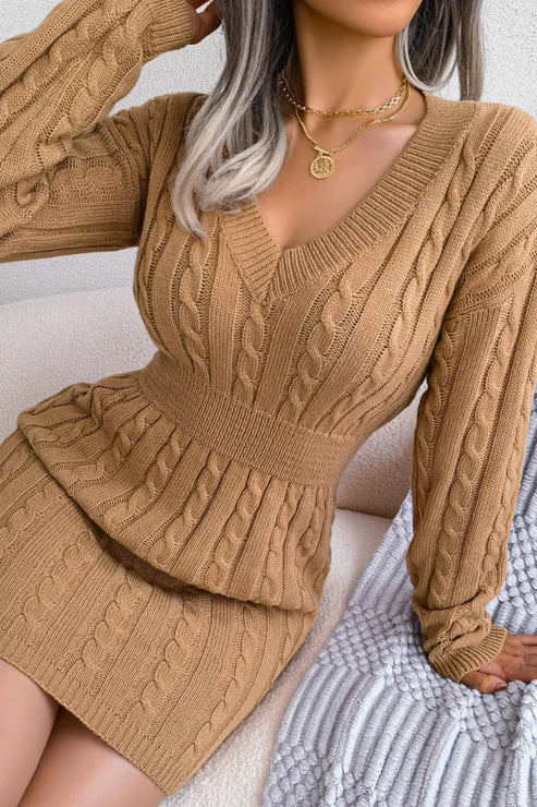 WW | Women's Twisted Knit Sweater Dress