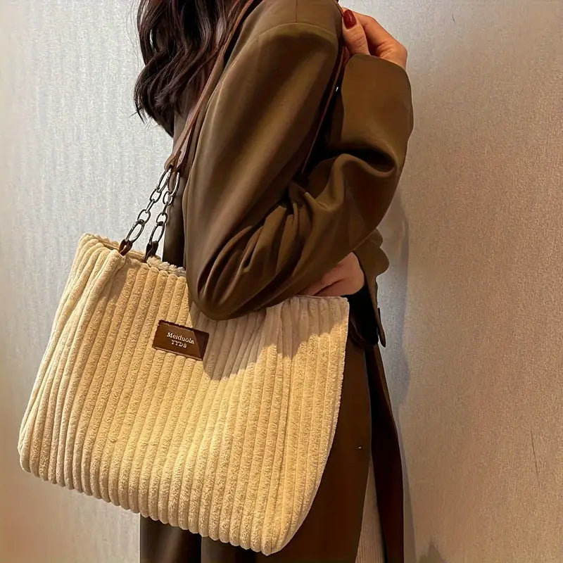ODETH - STYLISH CORDUROY SHOULDER BAG