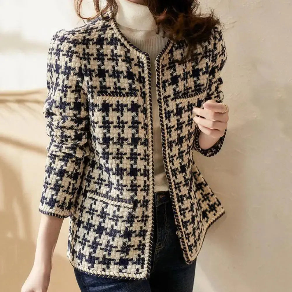Annika | Chic checked cardigan