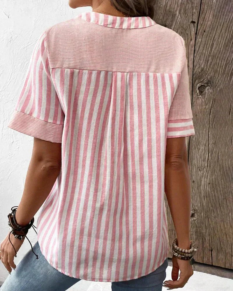 Monroe | Soft Striped Blouse