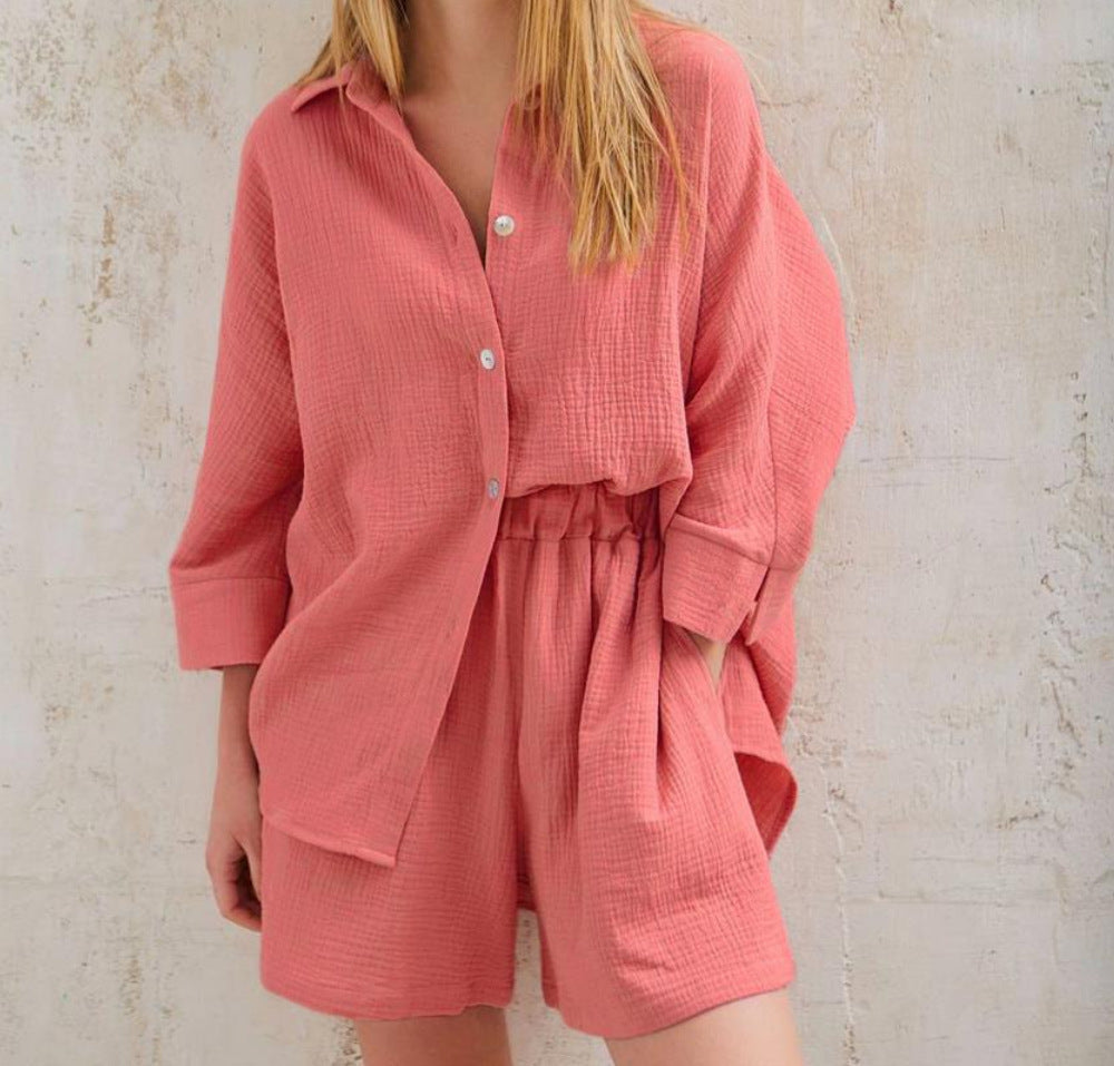Lauren - Effortless Button-Up Lounge Set