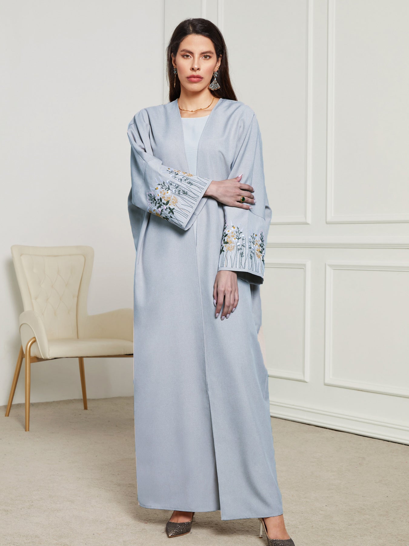 Kimono Abaya Open Elegance and Fluidity Combined