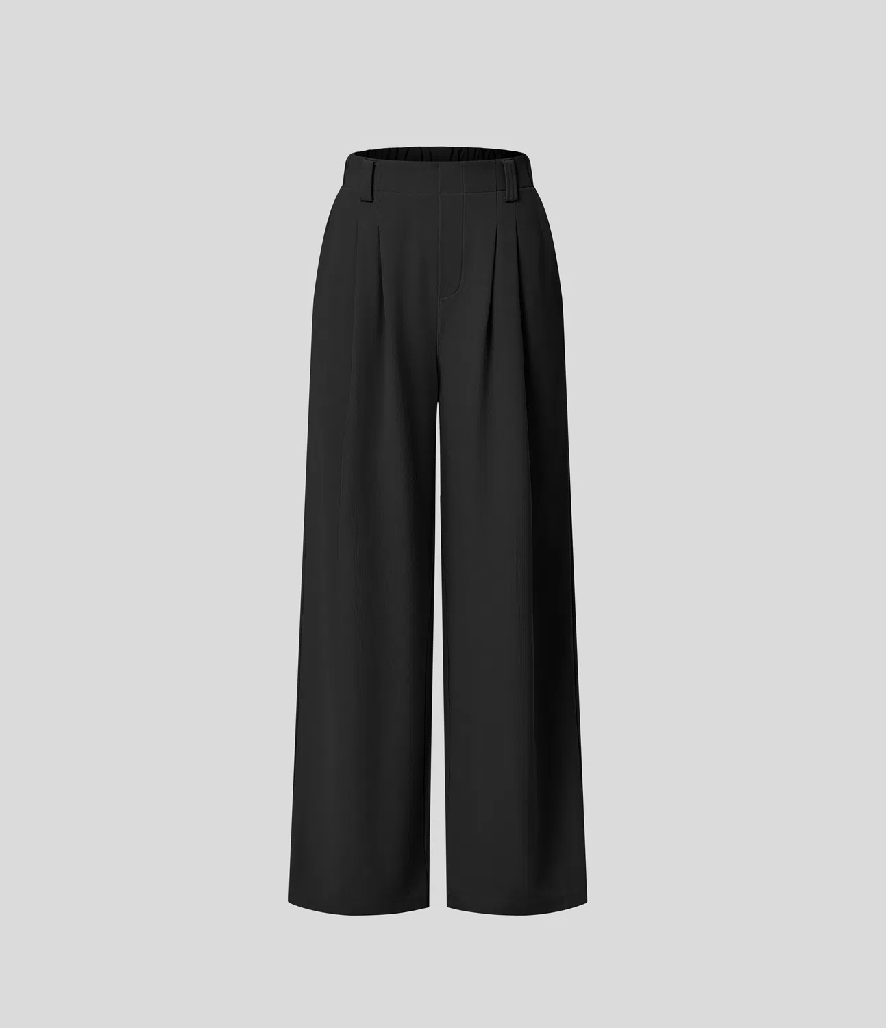 Rosie - High Waisted Side Pocket Wide Leg Waffle Work Pants