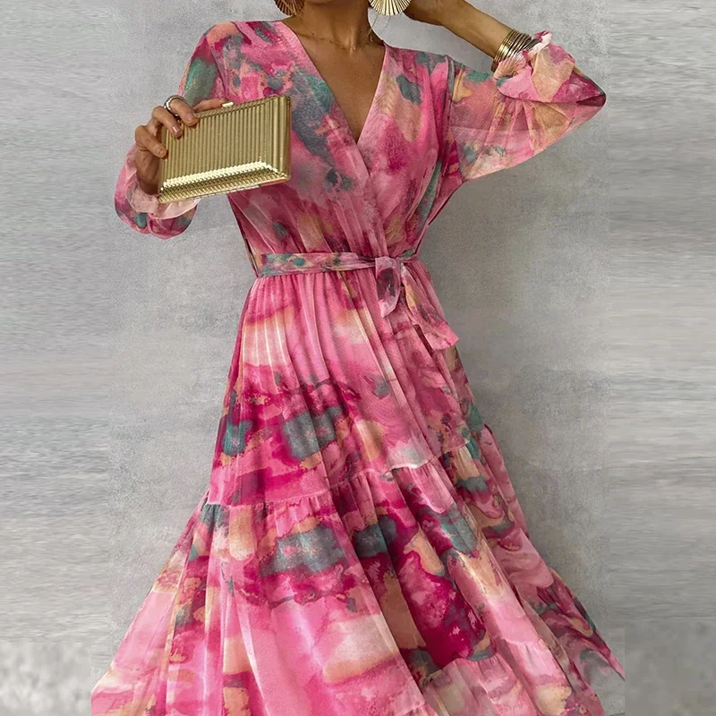 Shine - Elegant Floral Maxi Dress