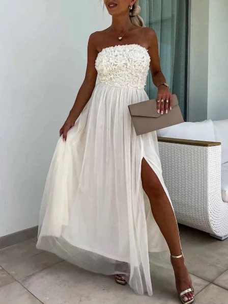 Kyline - Tube Flowy Maxi Dress