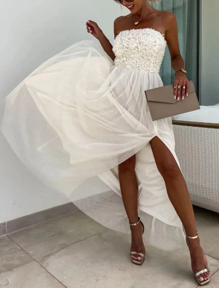 Kyline - Tube Flowy Maxi Dress