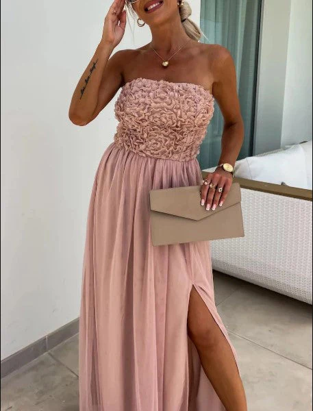 Kyline - Tube Flowy Maxi Dress