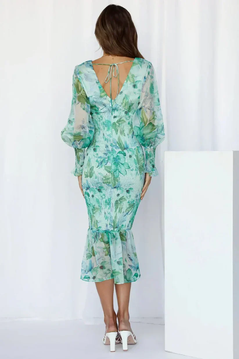 Karylle - Stunning Flower Midi Dress