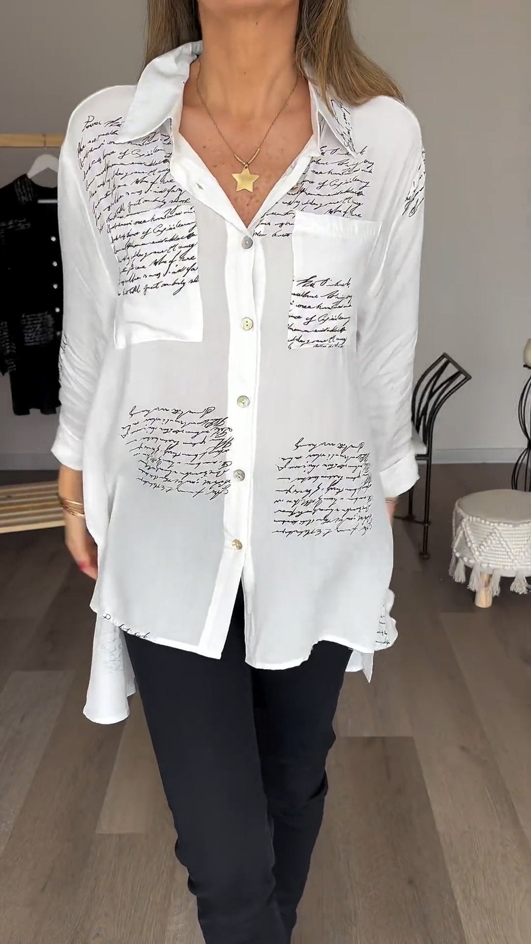Corinne™ | Comfortable letterpress shirt
