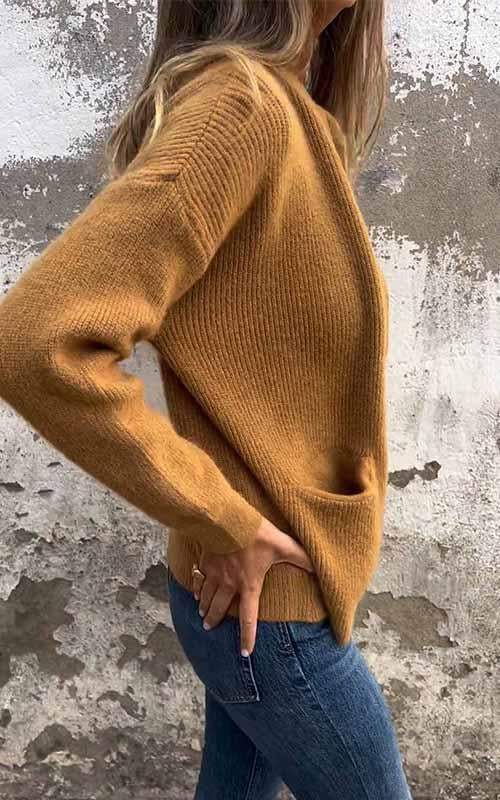 Aleida - Cozy knitted cardigan with zipper