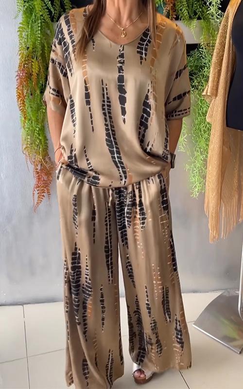 Marie - Stylish Printed Casual Ensemble