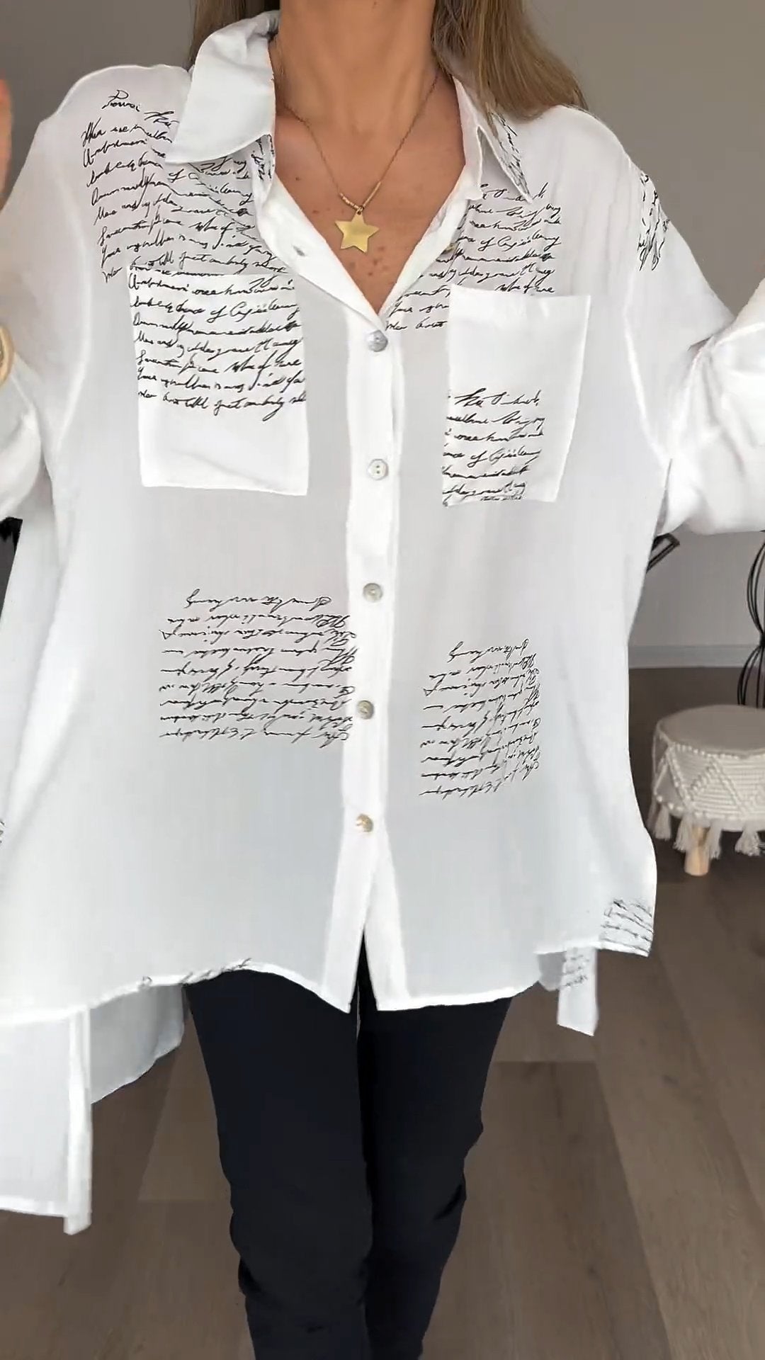 Corinne™ | Comfortable letterpress shirt