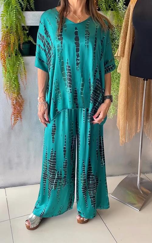 Marie - Stylish Printed Casual Ensemble