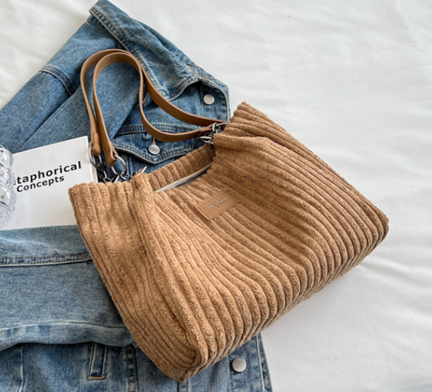 ODETH - STYLISH CORDUROY SHOULDER BAG