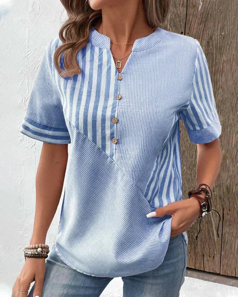 Monroe | Soft Striped Blouse