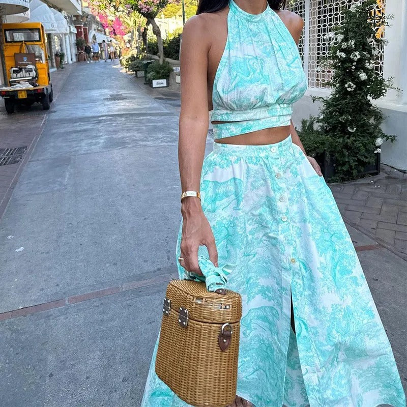 Andy - Sleeveless Halter Set