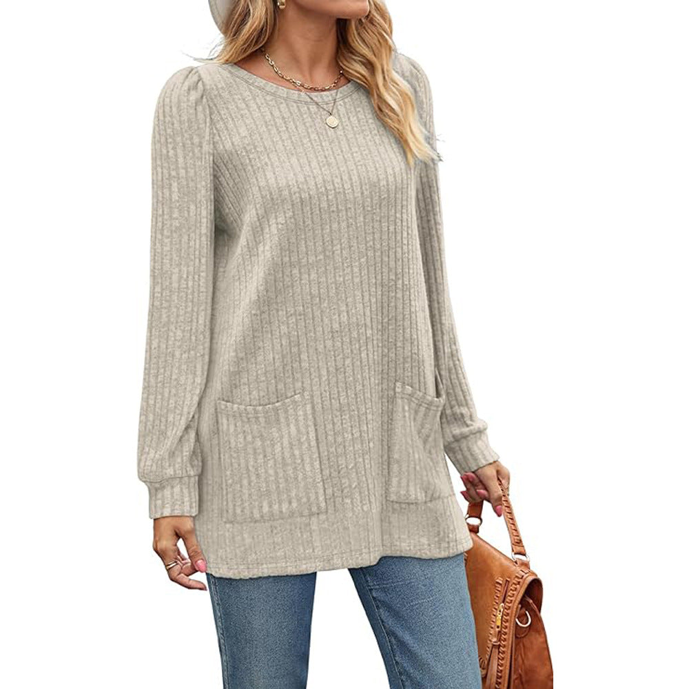 WW | Autumn and winter new half-length sweater dress woman
