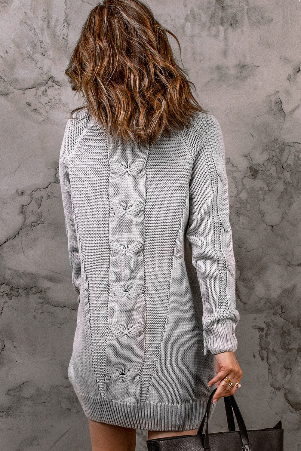 WW | Women's Ribbed Knit Turtleneck Dress