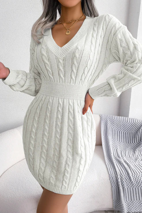 WW | Women's Twisted Knit Sweater Dress