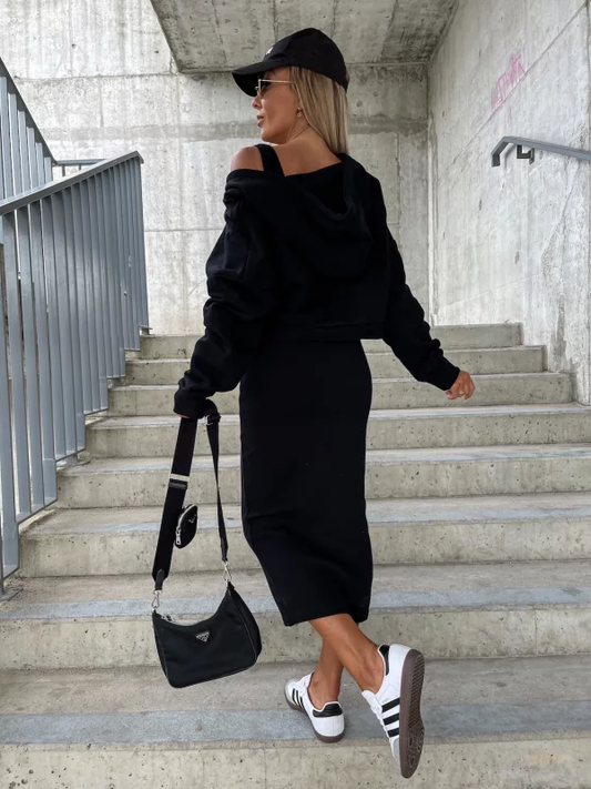 WW | Elegant knitted dress and sweater Se