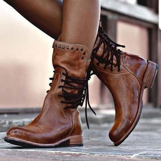Anita - Leather Boots