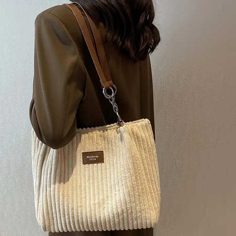 ODETH - STYLISH CORDUROY SHOULDER BAG