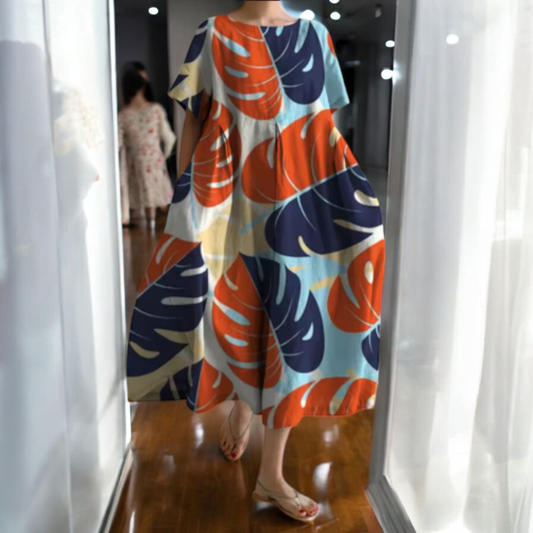 Lili - Red and Blue women's dress