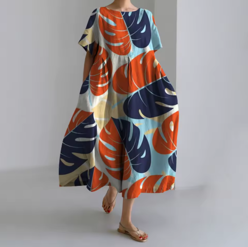 Lili - Red and Blue women's dress