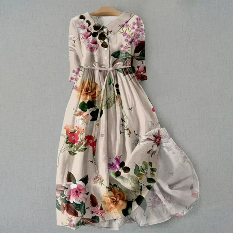 Sienna | Soft Casual Dress with Flower