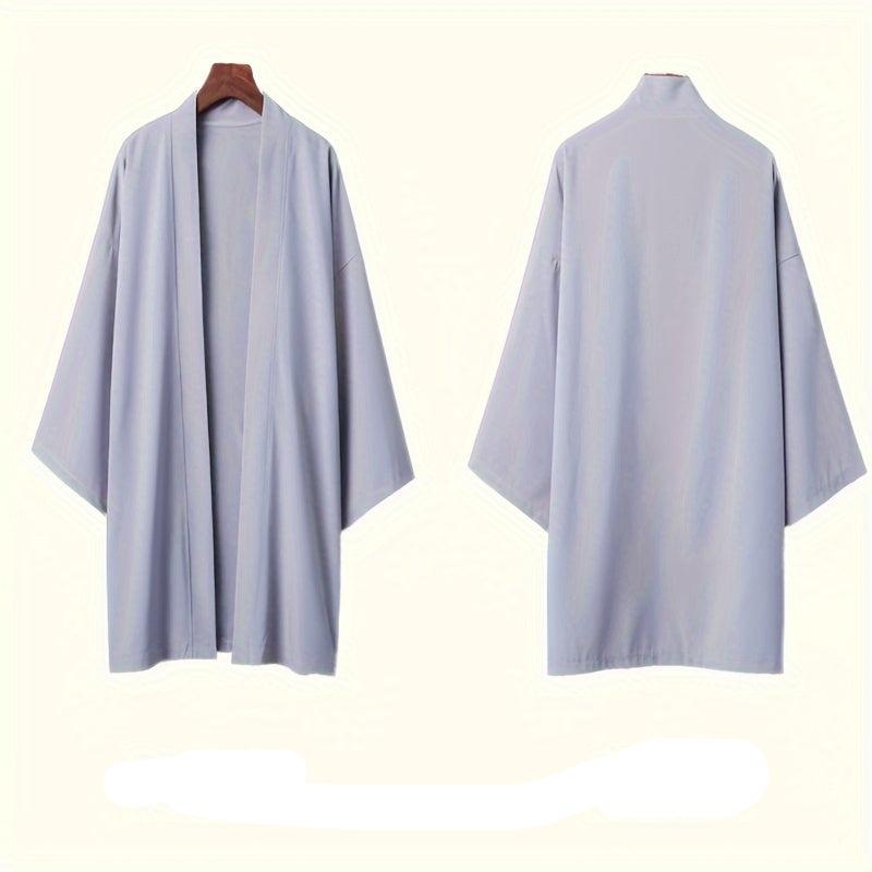 Women's Kimono Style Loose-Fitting Open Front Jacket