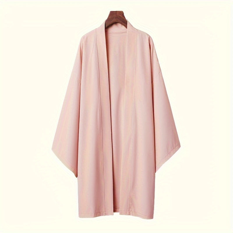 Women's Kimono Style Loose-Fitting Open Front Jacket