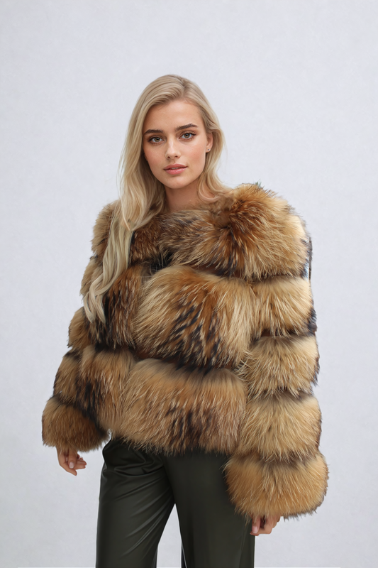 Suze - Stylish faux fur coat