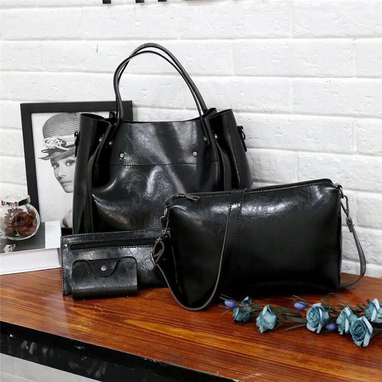 Tony™ | 4-Piece Set Vintage Bags Eco-Pu Leather