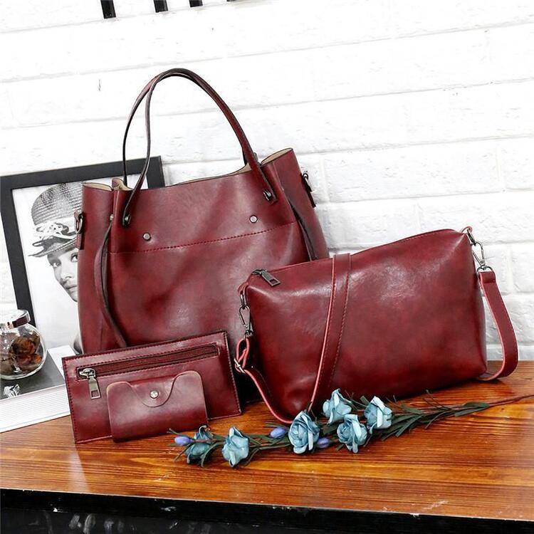 Tony™ | 4-Piece Set Vintage Bags Eco-Pu Leather