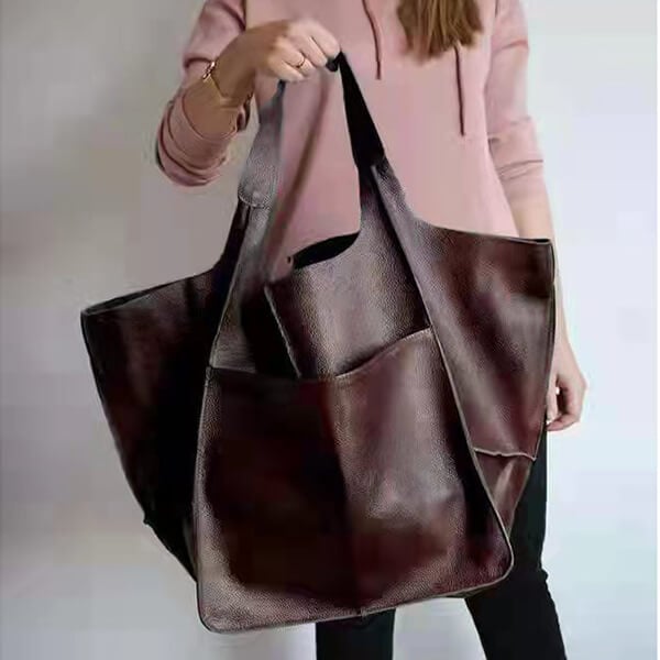 Xylia | New oversized handmade vegan leather handbag