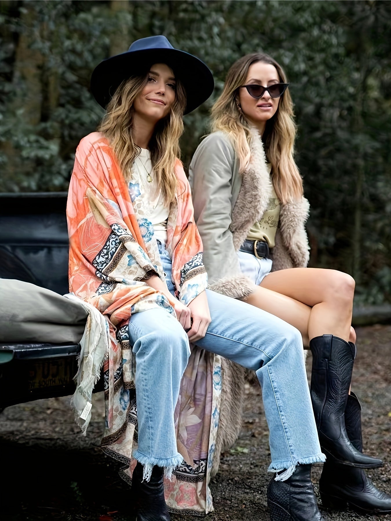 Printed, Kimono-Inspired, Stylish Beach Cover-up